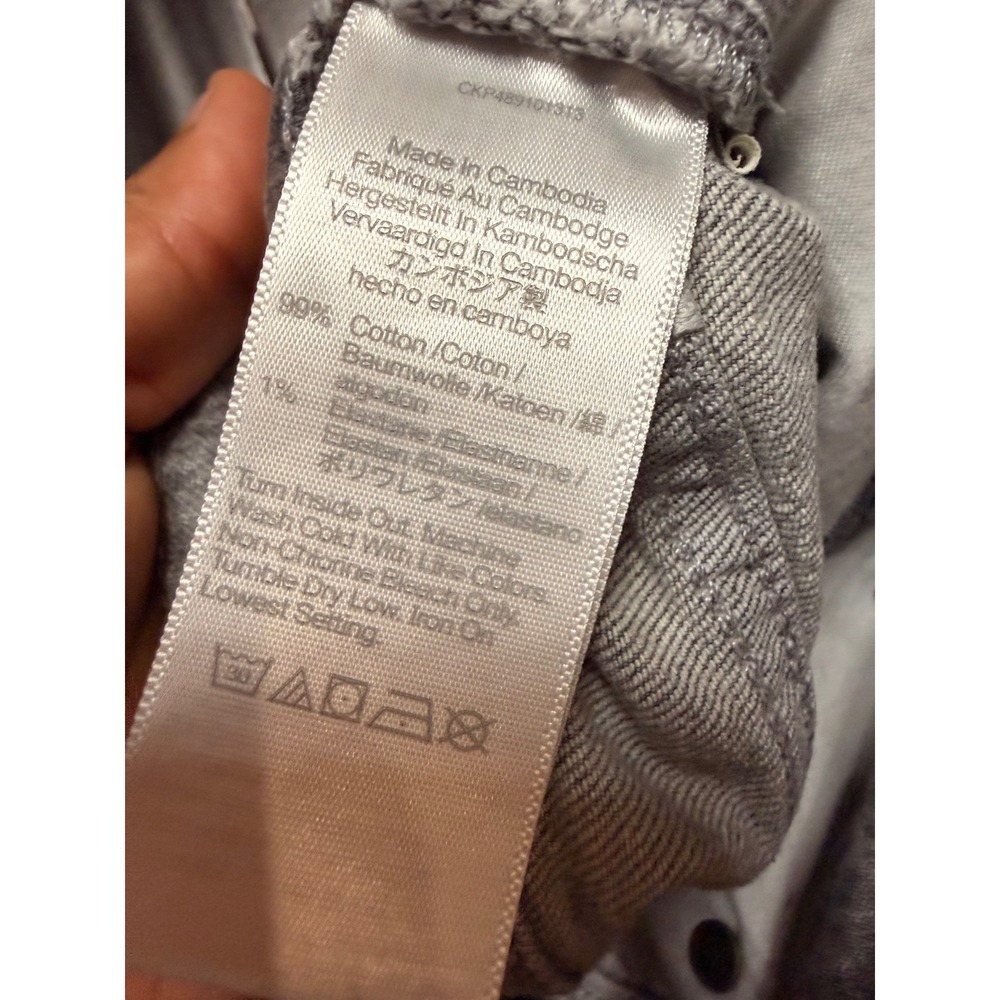 #138 MADEWELL 90s Straight Jeans sz. 27 Grey High Rise w: 28" r:12" I: 30" - Picture 7 of 11